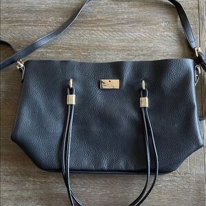 Kate Spade Black Pebbled Leather Shoulder Bag